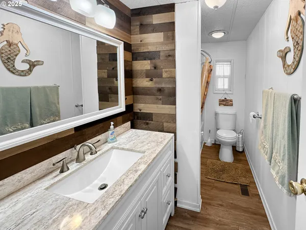 a storage room with washer and dryer