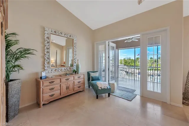 a room with furniture and windows