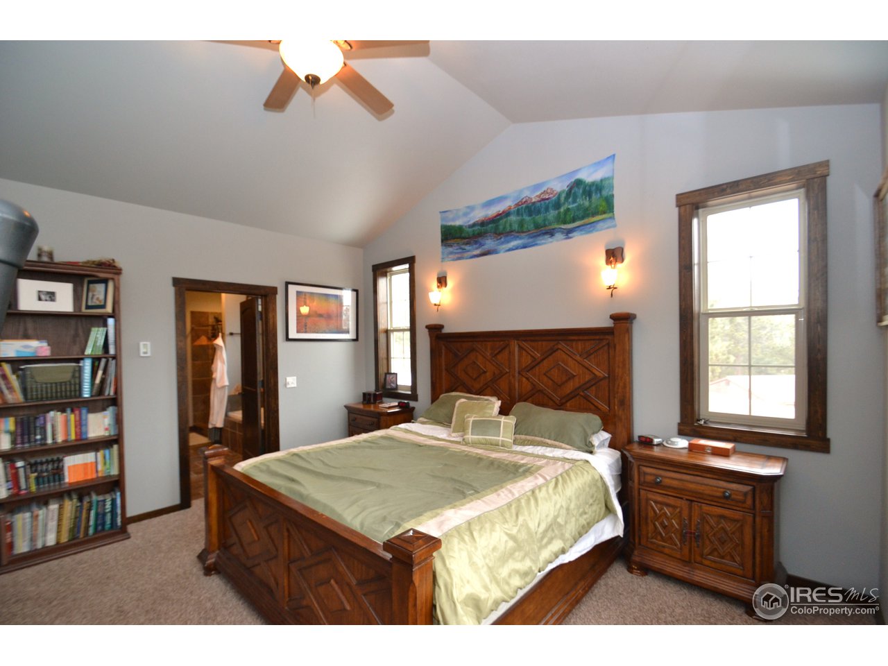 381 Cherokee Road Lyons, CO 80540 - Photo 13 of 25 Vaulted Master Bedroom