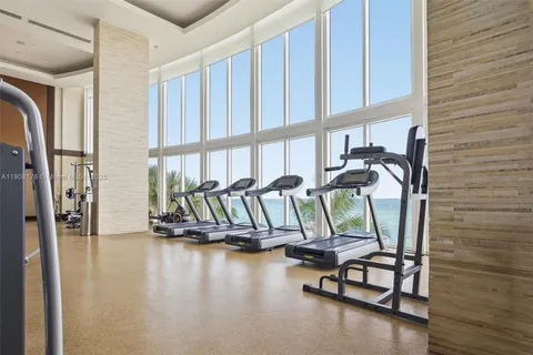 a view of building with seating space