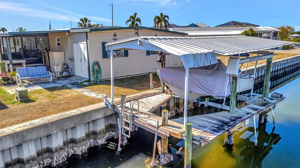 132 West St Lucia Loop Apollo Beach, FL 33572 - Photo 50 of 57 an aerial view of a house with swimming pool