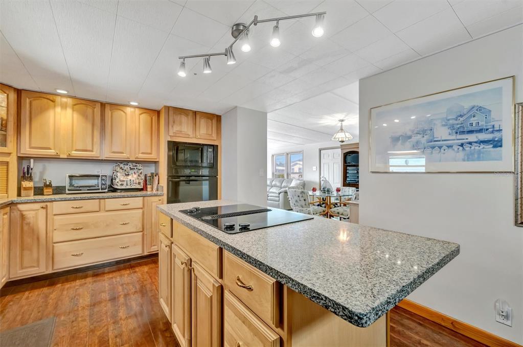 132 West St Lucia Loop Apollo Beach, FL 33572 - Photo 7 of 57 a kitchen with stainless steel appliances granite countertop a sink stove and cabinets