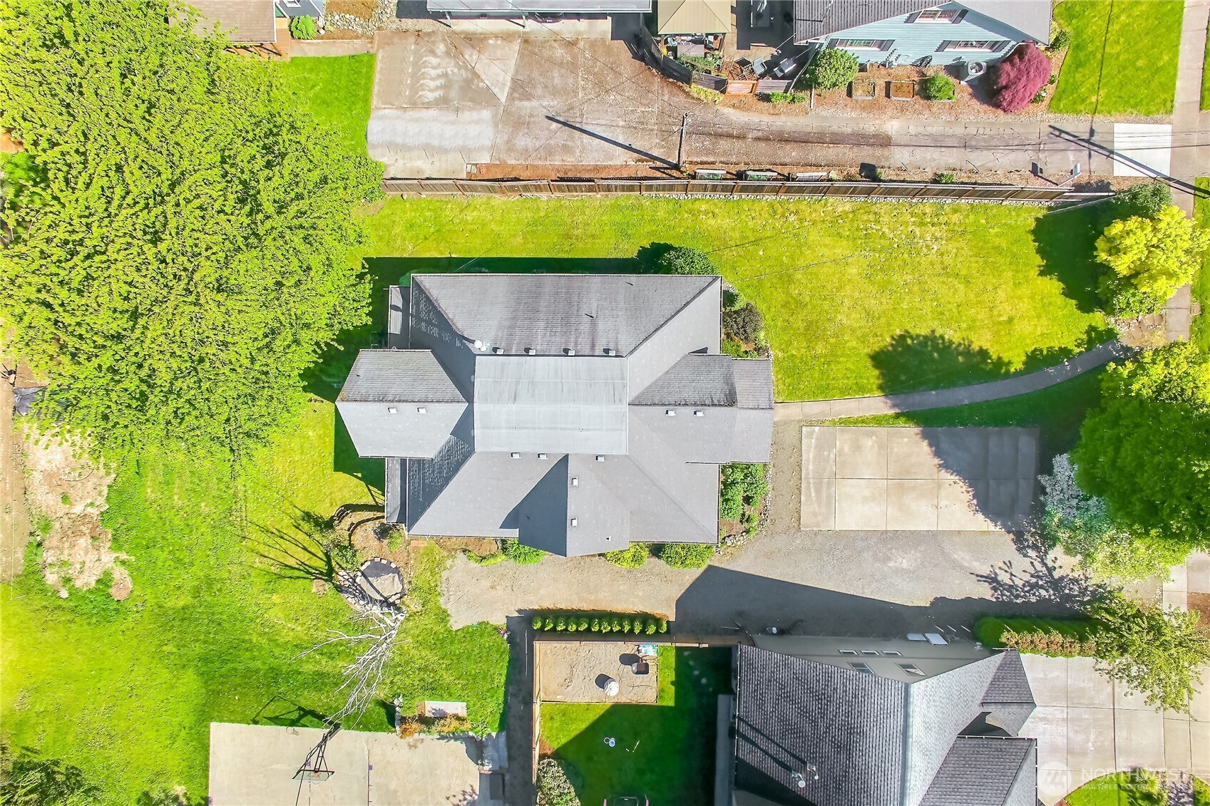 414 Sumner Avenue Sumner, WA 98390 - Photo 15 of 22 an aerial view of a house with a ocean view
