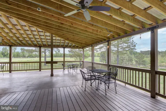 an outdoor space with patio