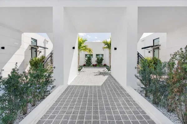 a view of a entryway