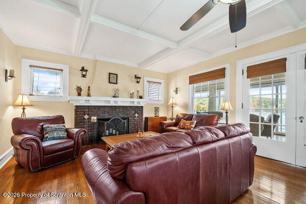 338 Point Road Factoryville, PA 18419 - Photo 26 of 55 a living room with furniture fireplace and a table