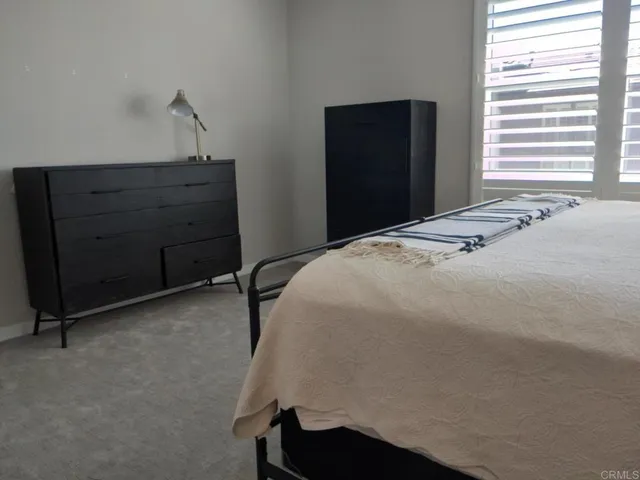 a bedroom with bunk bed