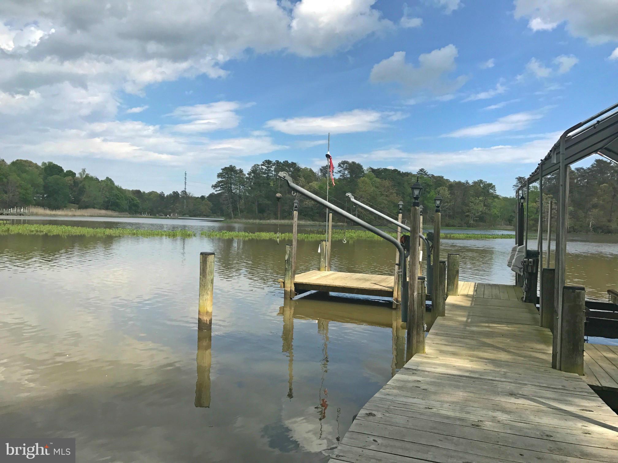 1808 Hatfield Road Huntingtown, MD 20639 - Photo 2 of 30 Boat Lift, Hoist, & Full Cleaning Station on Pier