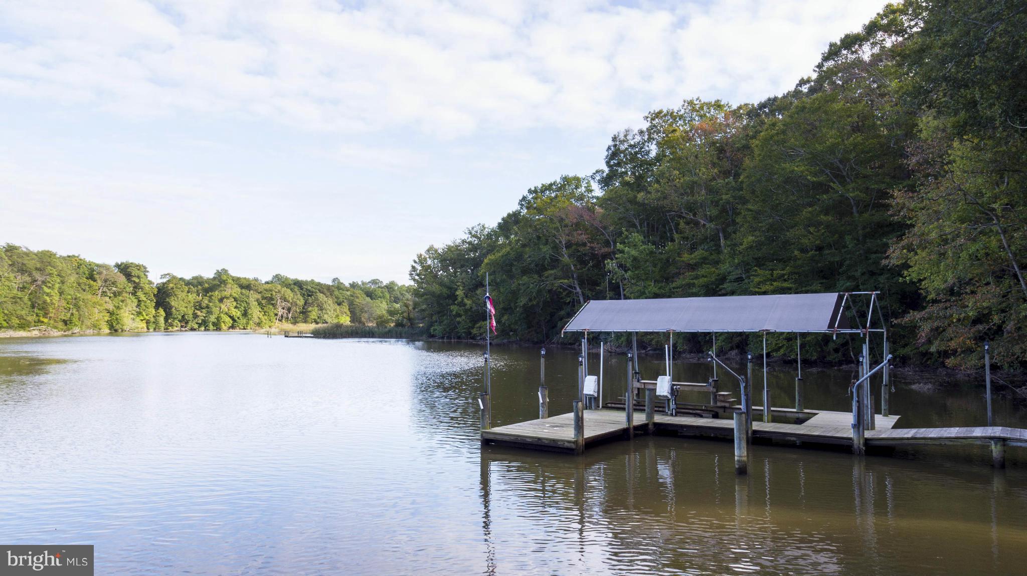 1808 Hatfield Road Huntingtown, MD 20639 - Photo 30 of 30 90' of Waterfront, Covered Boat Lift & Hoist