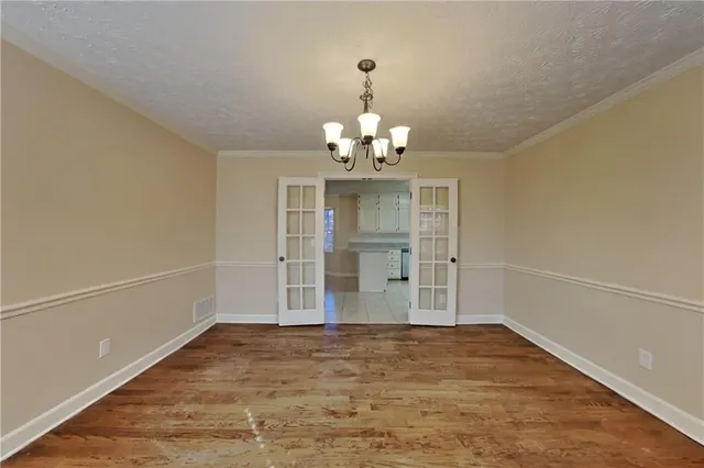 wooden floor in an empty room