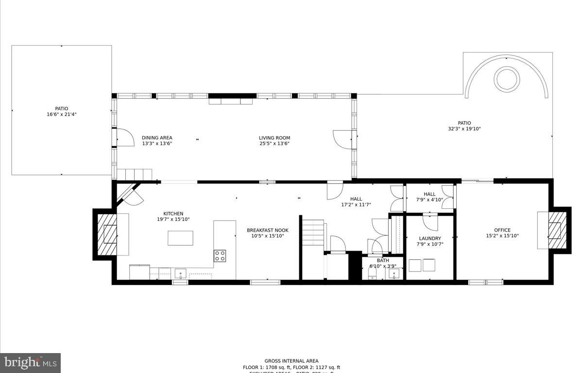 23280 Dover Road Middleburg, VA 20117 - Photo 62 of 64 Lower-level layout with estimated measurements.
