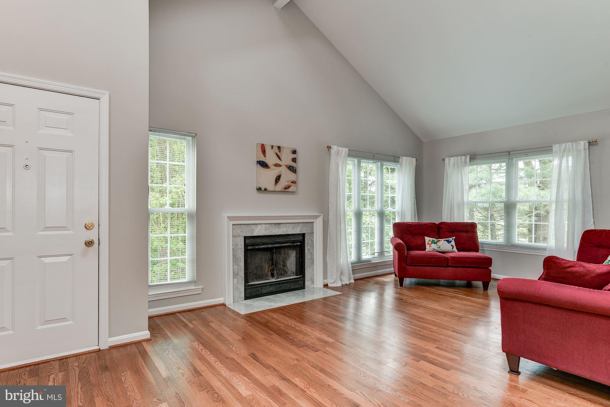 1600 Ingram Terrace Silver Spring, MD 20906 - Photo 3 of 33 Living Room with Cathedral Ceilings and Fireplace