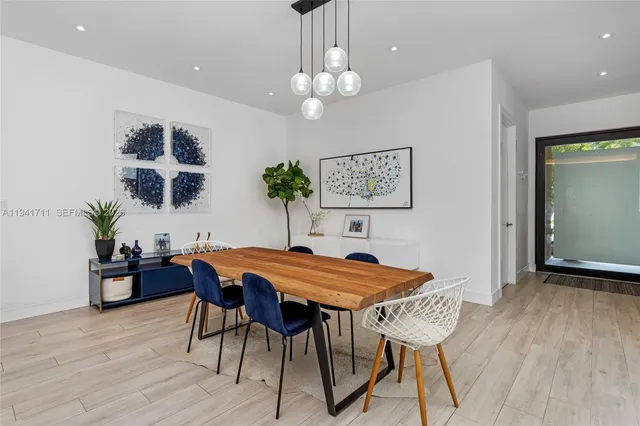 a kitchen with counter top space and stove