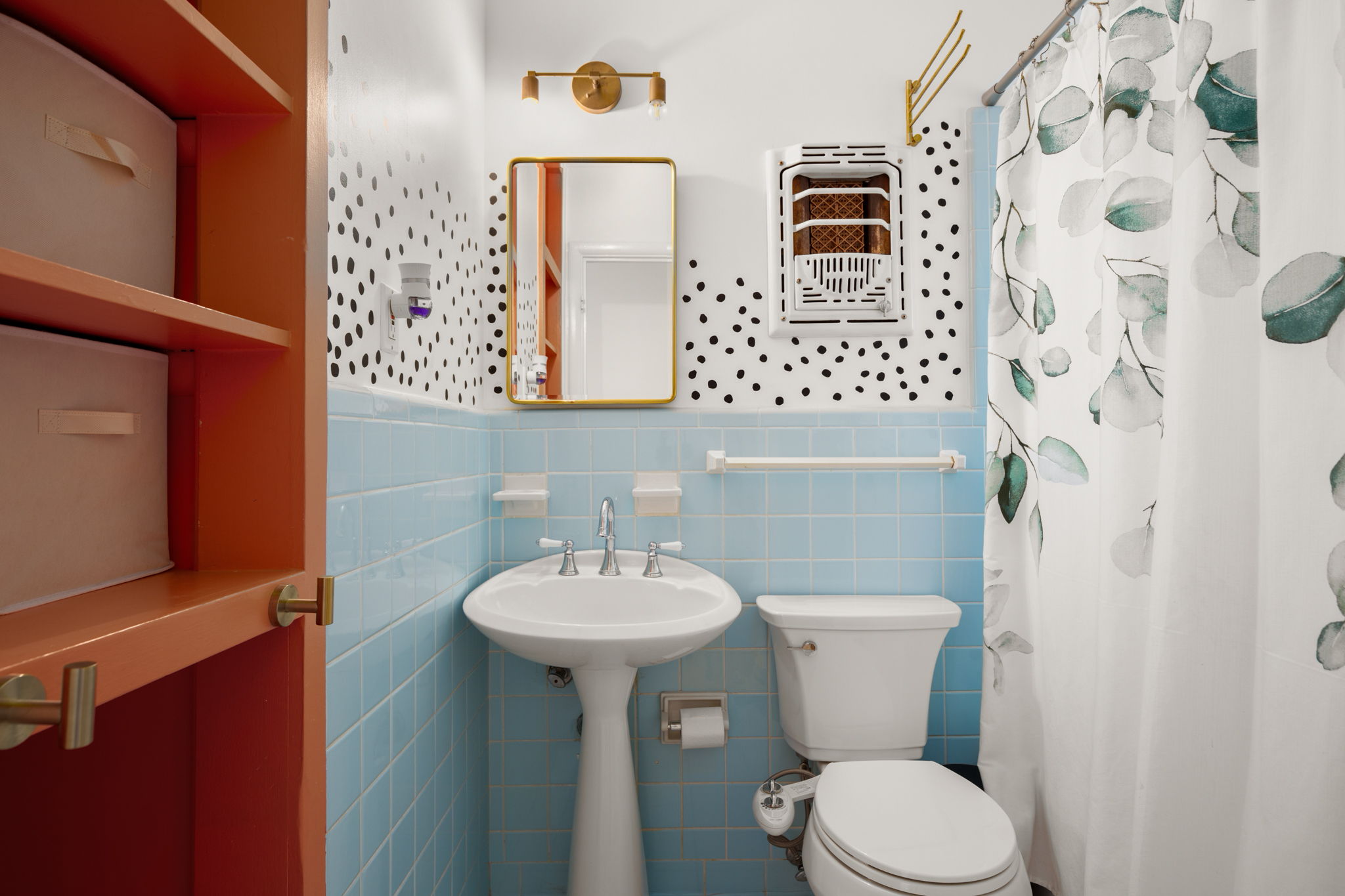 6304 Peggy Street Austin, TX 78723 - Photo 20 of 35 Bathroom featuring a shower with curtain and tile walls