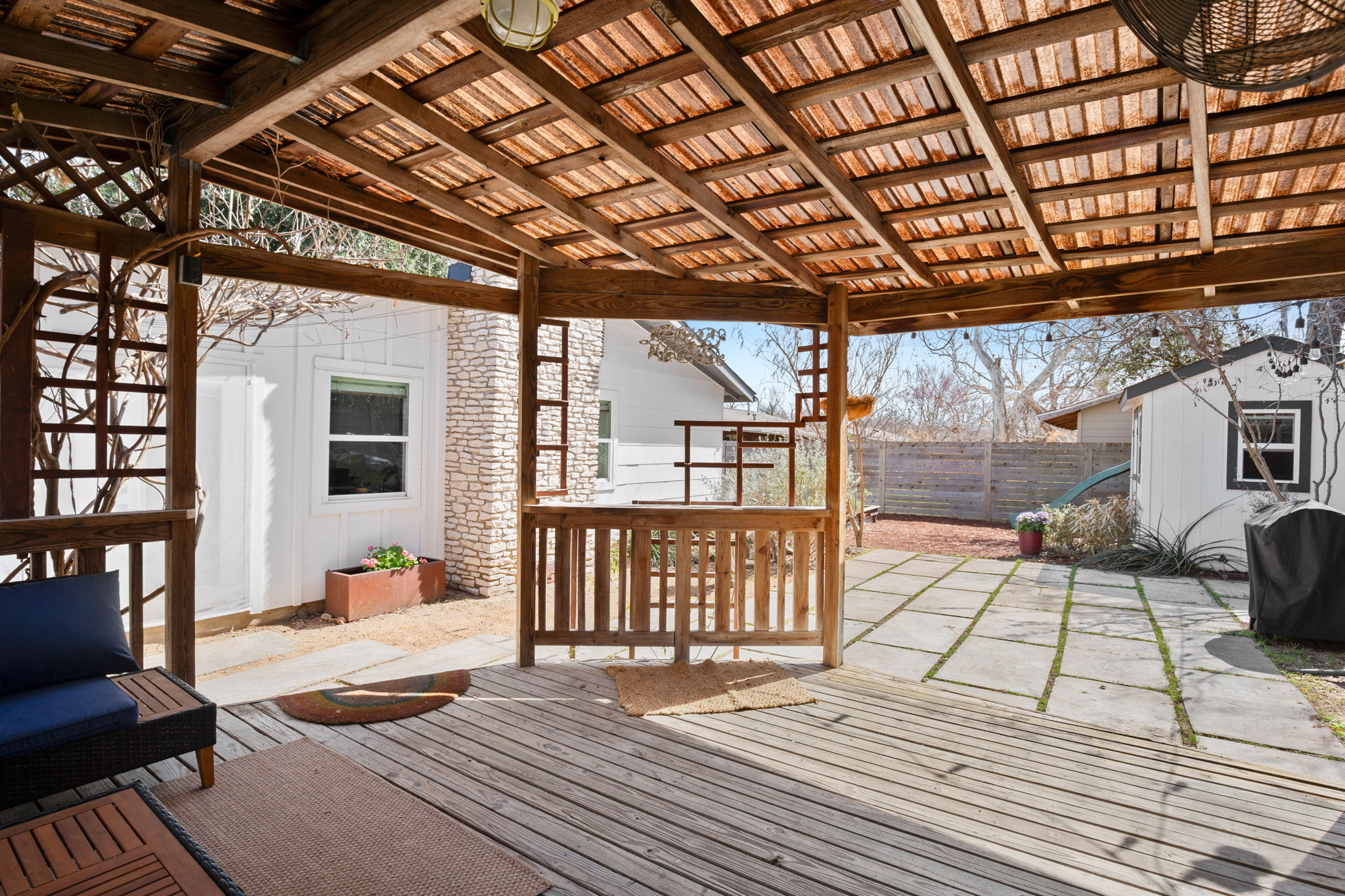 6304 Peggy Street Austin, TX 78723 - Photo 30 of 35 Deck with grilling area and a patio