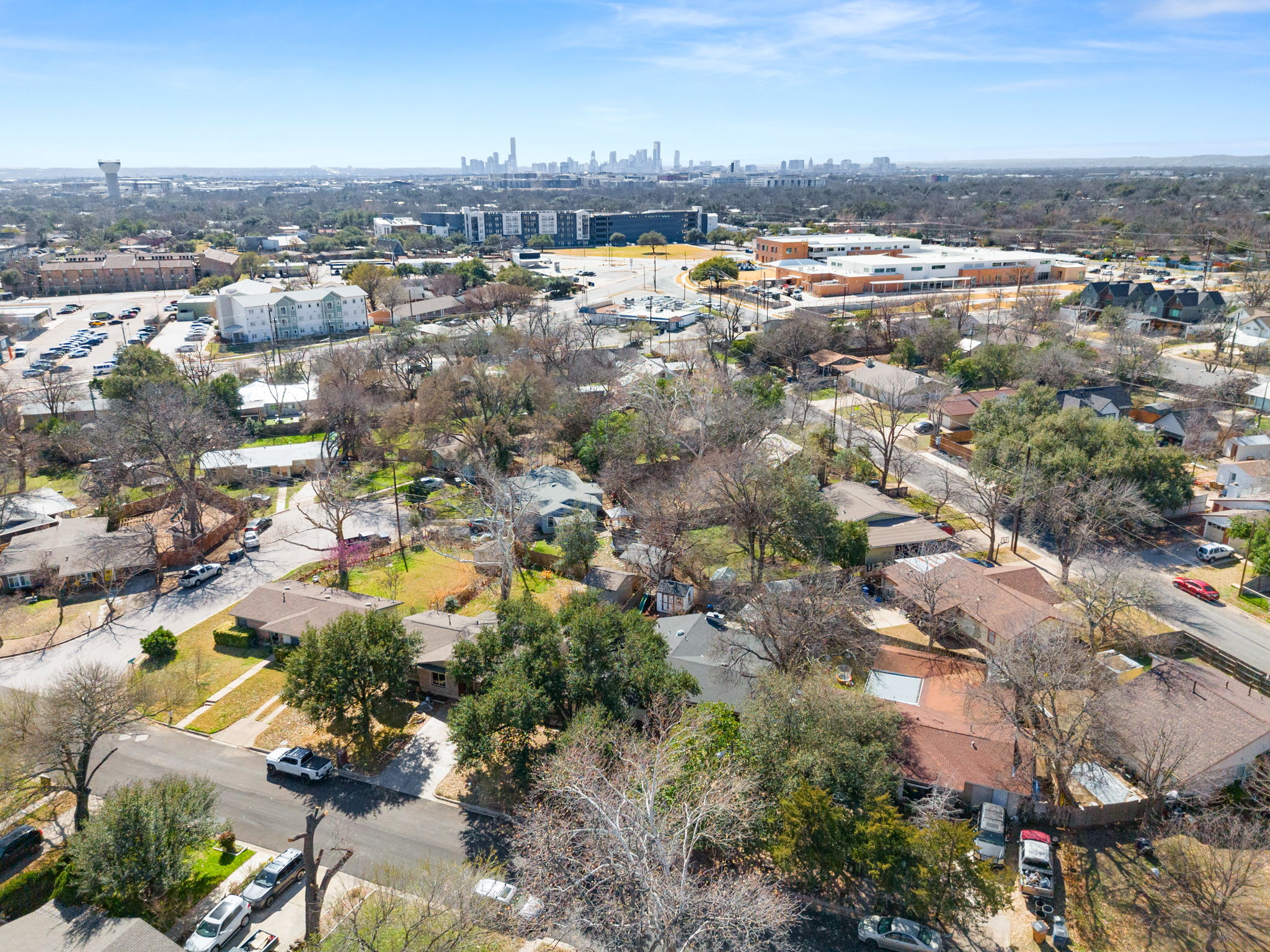 6304 Peggy Street Austin, TX 78723 - Photo 33 of 35 Aerial view of property's location with skyline