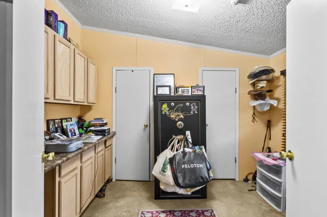 a room with storage and utility