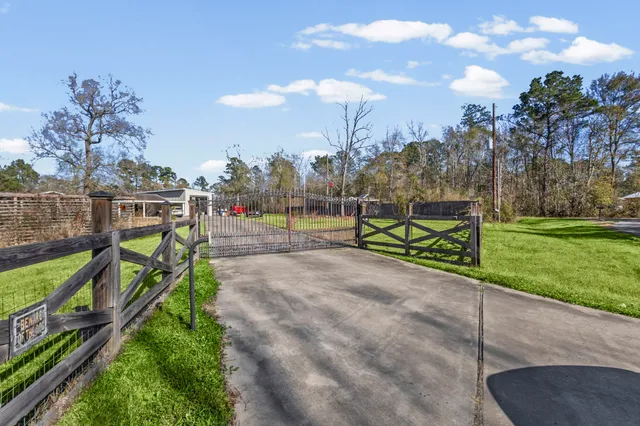 a view of park with swings