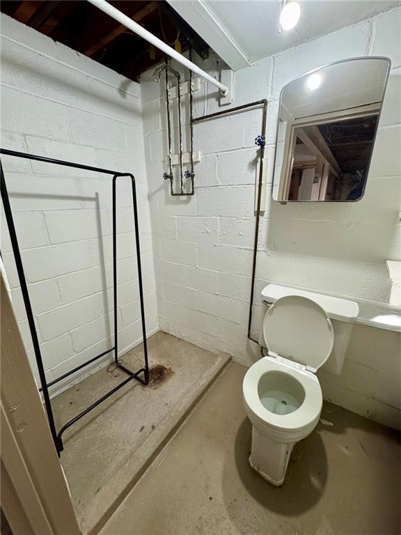 414 Marion Street Creighton, PA 15030 - Photo 18 of 23 a bathroom with a toilet and a shower