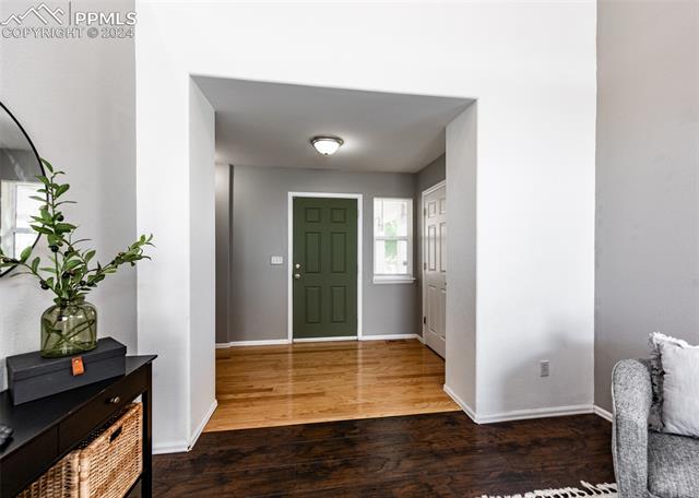 995 Winebrook Way Fountain, CO 80817 - Photo 3 of 44 Entrance foyer featuring wood-type flooring