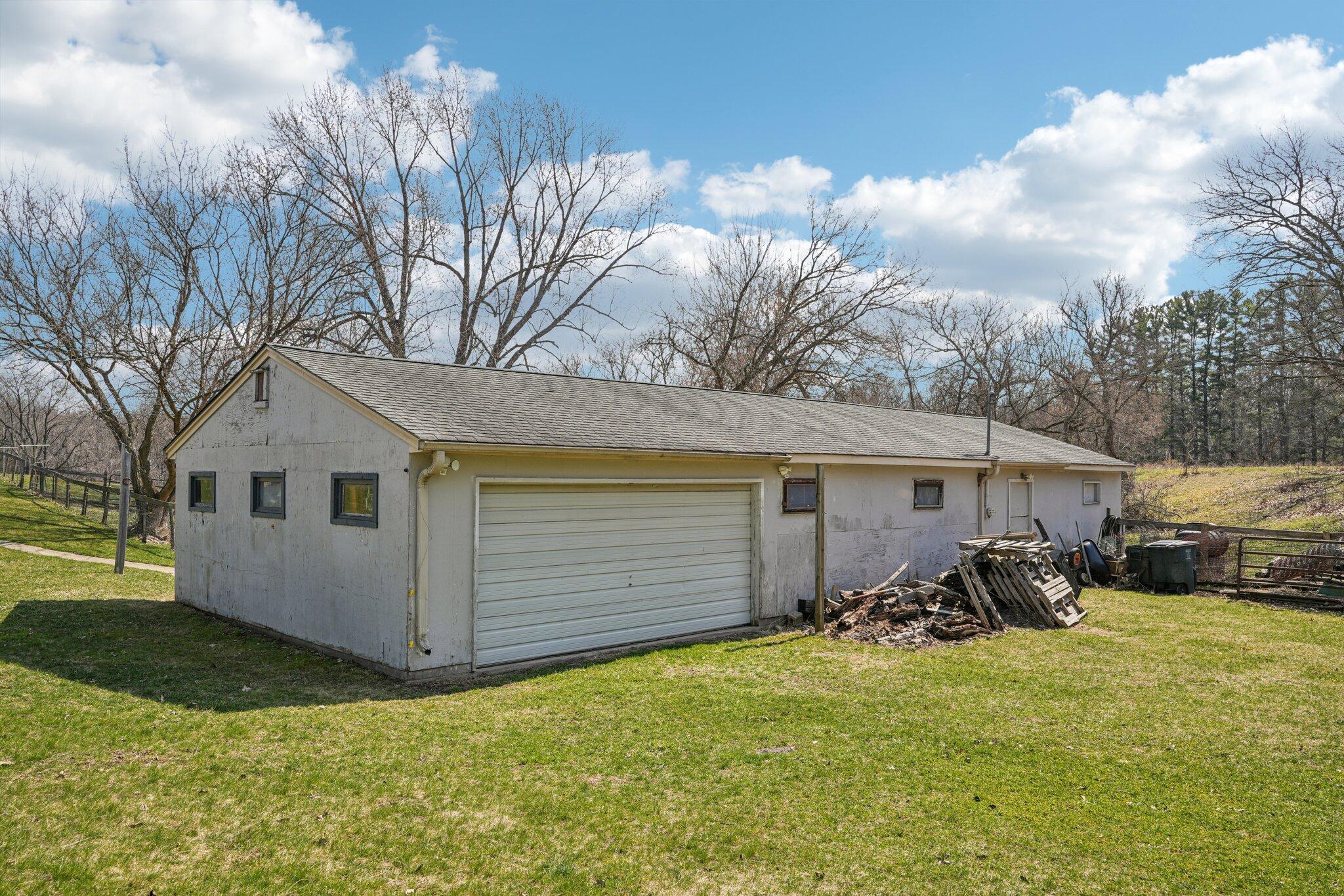 S102-w33389 County Road East Mukwonago, WI 53149 - Photo 12 of 49 Back of Horse Stalls