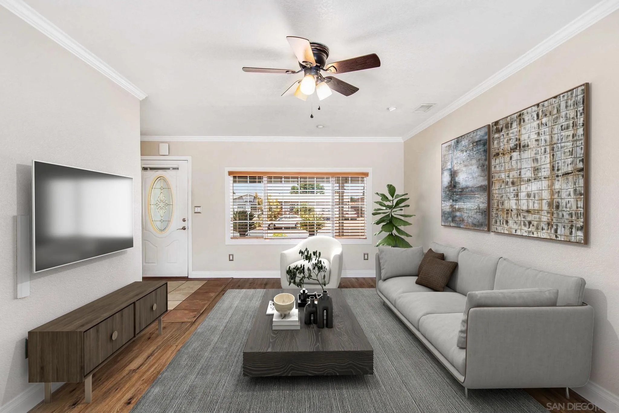 1701 Pepper Villa Drive El Cajon, CA 92021 - Photo 2 of 23 a living room with furniture and a flat screen tv
