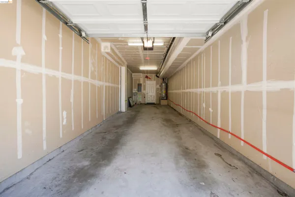 a view of a garage