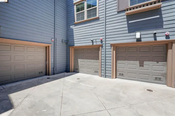 a view of a house with a garage