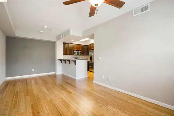 a view of a livingroom with a flat screen tv
