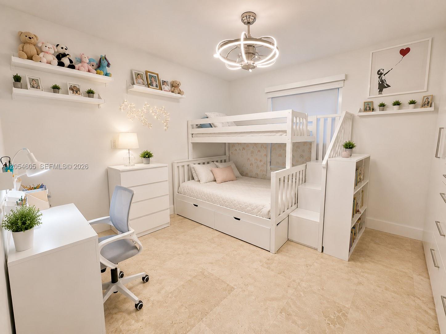 3538 Southwest 1st Avenue, Unit 1 Miami, FL 33145 - Photo 10 of 20 Bright and spacious second en-suite bedroom thoughtfully designed for comfort and functionality. Featuring a private full bathroom, generous French closets, marble floors, abundant natural light, and ample room for sleeping, studying, or relaxing. Perfect for family members or guests, this inviting suite offers privacy, comfort, and flexibility while maintaining the home's elegant contemporary design.
