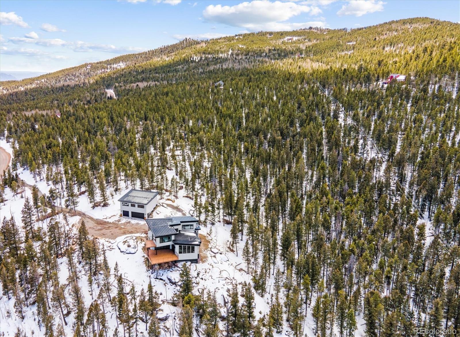 10199 Christopher Drive Conifer, CO 80433 - Photo 38 of 40 a view of city and mountain