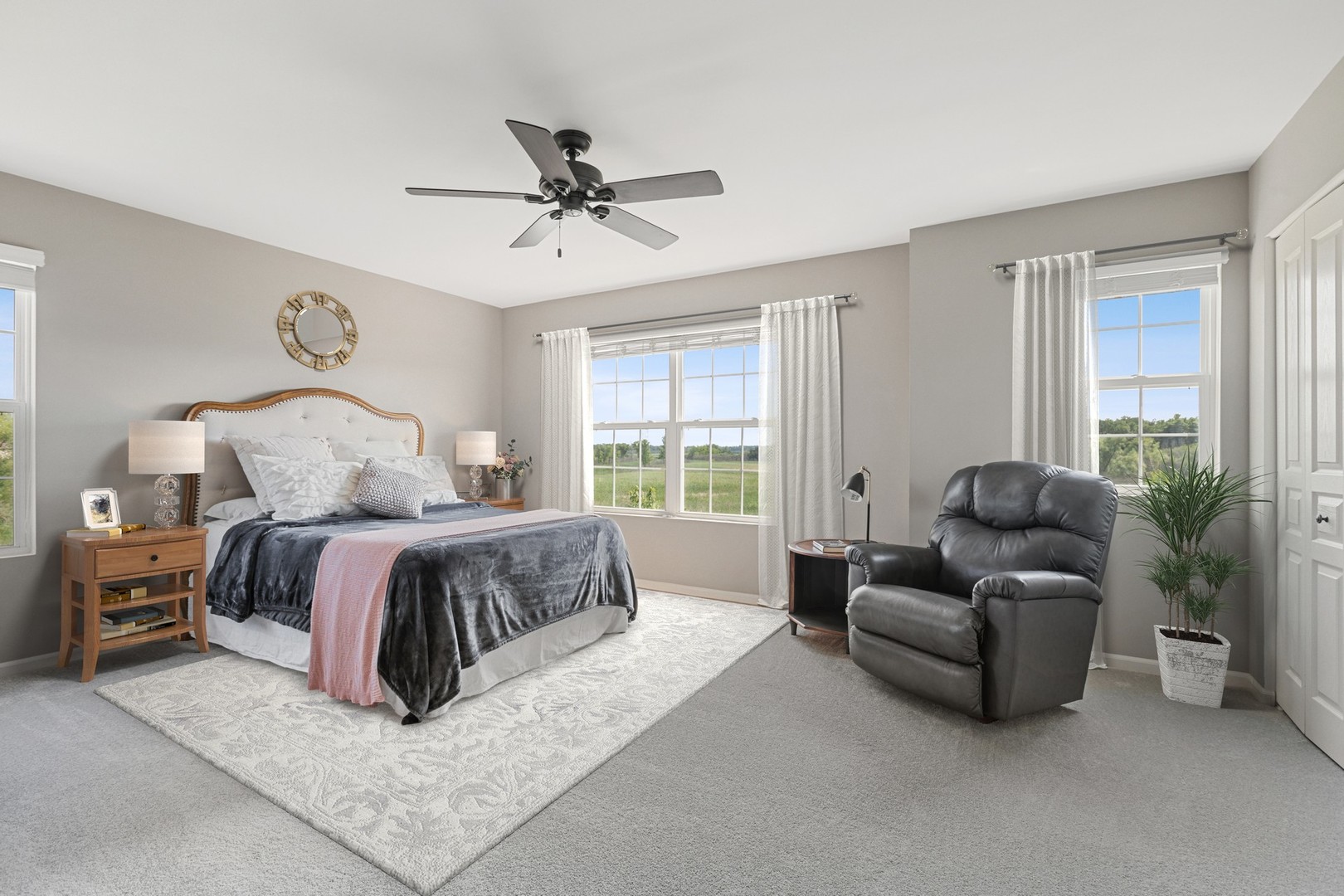 1141 Piccolo Lane Volo, IL 60073 - Photo 11 of 29 a spacious bedroom with a bed and a couch