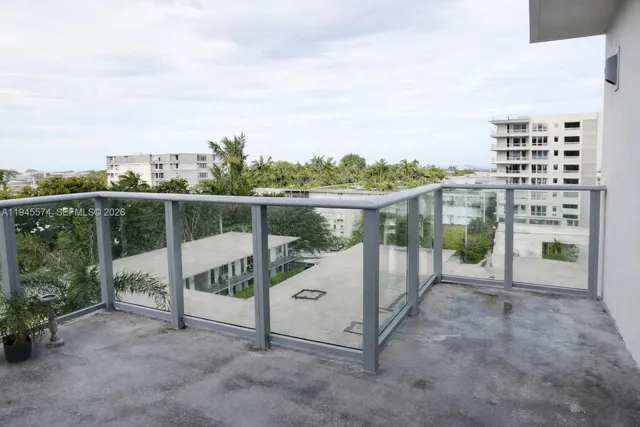 a view of a terrace with skyline