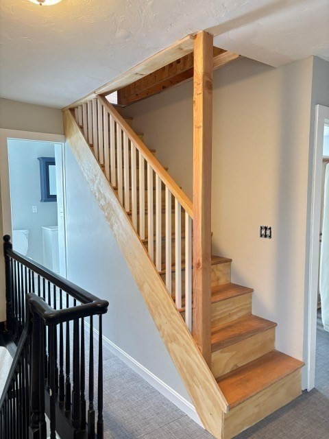 60 Silver Lake Street Athol, MA 01331 - Photo 24 of 36 a view of staircase with wooden floor and fan