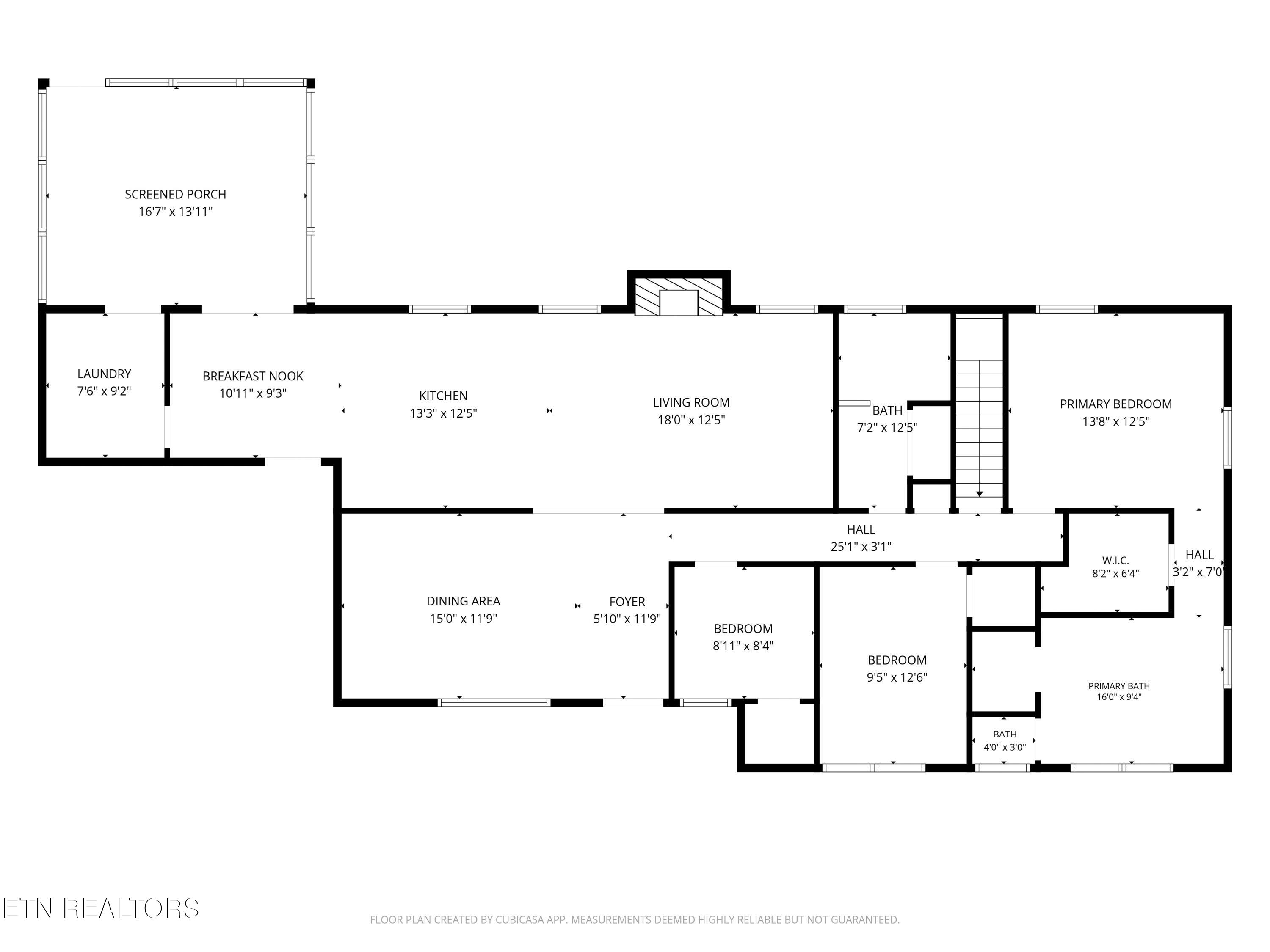874 West Cunningham Street Alcoa, TN 37701 - Photo 57 of 58 2nd floor (with dimensions) (7)