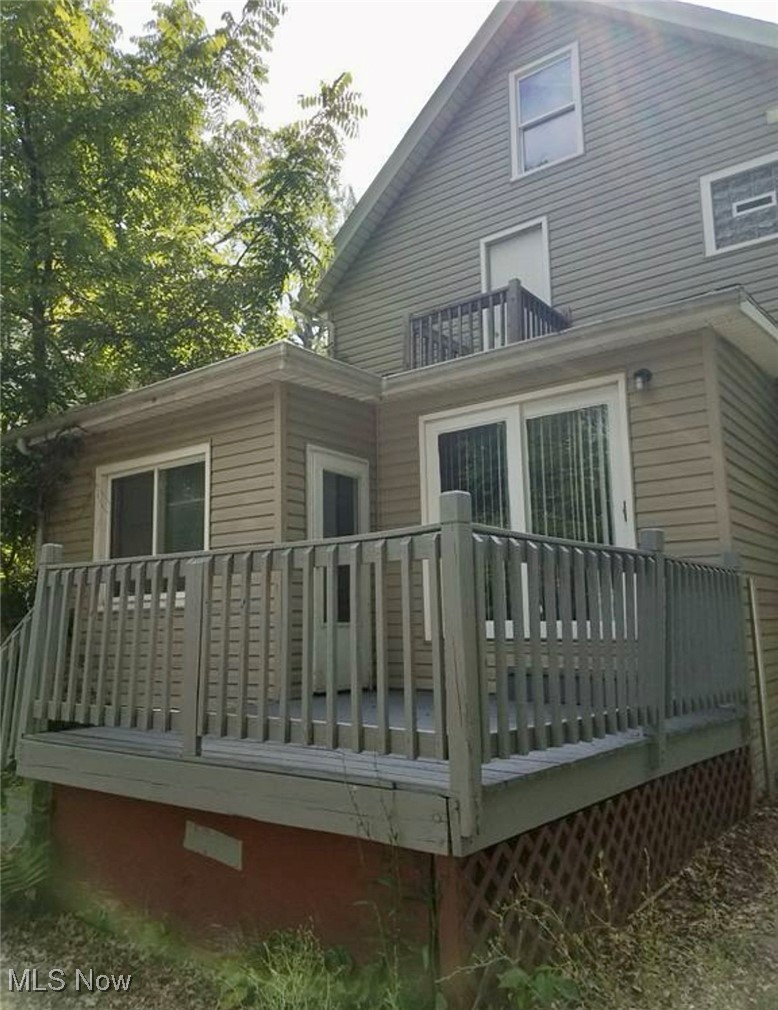 835 Berwin Street Akron, OH 44310 - Photo 6 of 18 Rear view of property featuring a balcony