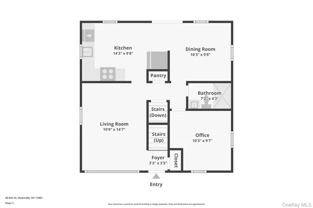 a picture of a park with an bench