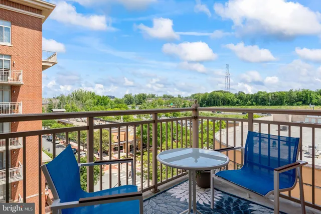 a view of a balcony with lake view