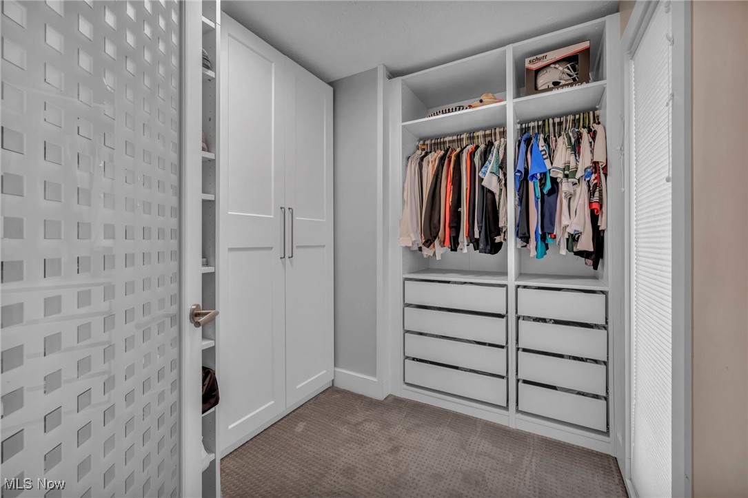 13079 Falling Water Road Strongsville, OH 44136 - Photo 35 of 50 Upgraded Custom walk in closet featuring carpet flooring