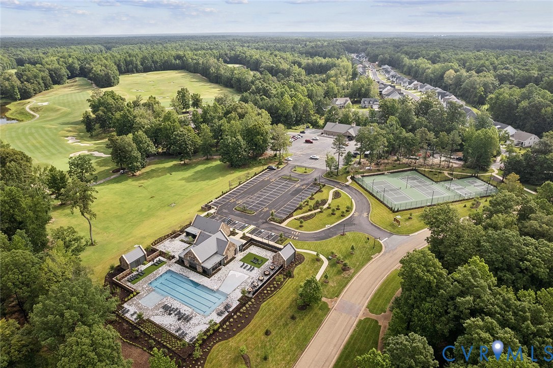 8711 Terroir Lane New Kent, VA 23124 - Photo 27 of 27 an aerial view of a residential houses with outdoor space and trees
