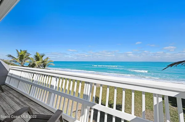 a view of an ocean and beach