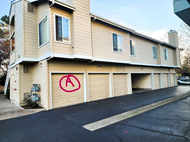 a view of a street with an entrance