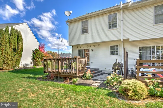 a view of a chair in wooden deck