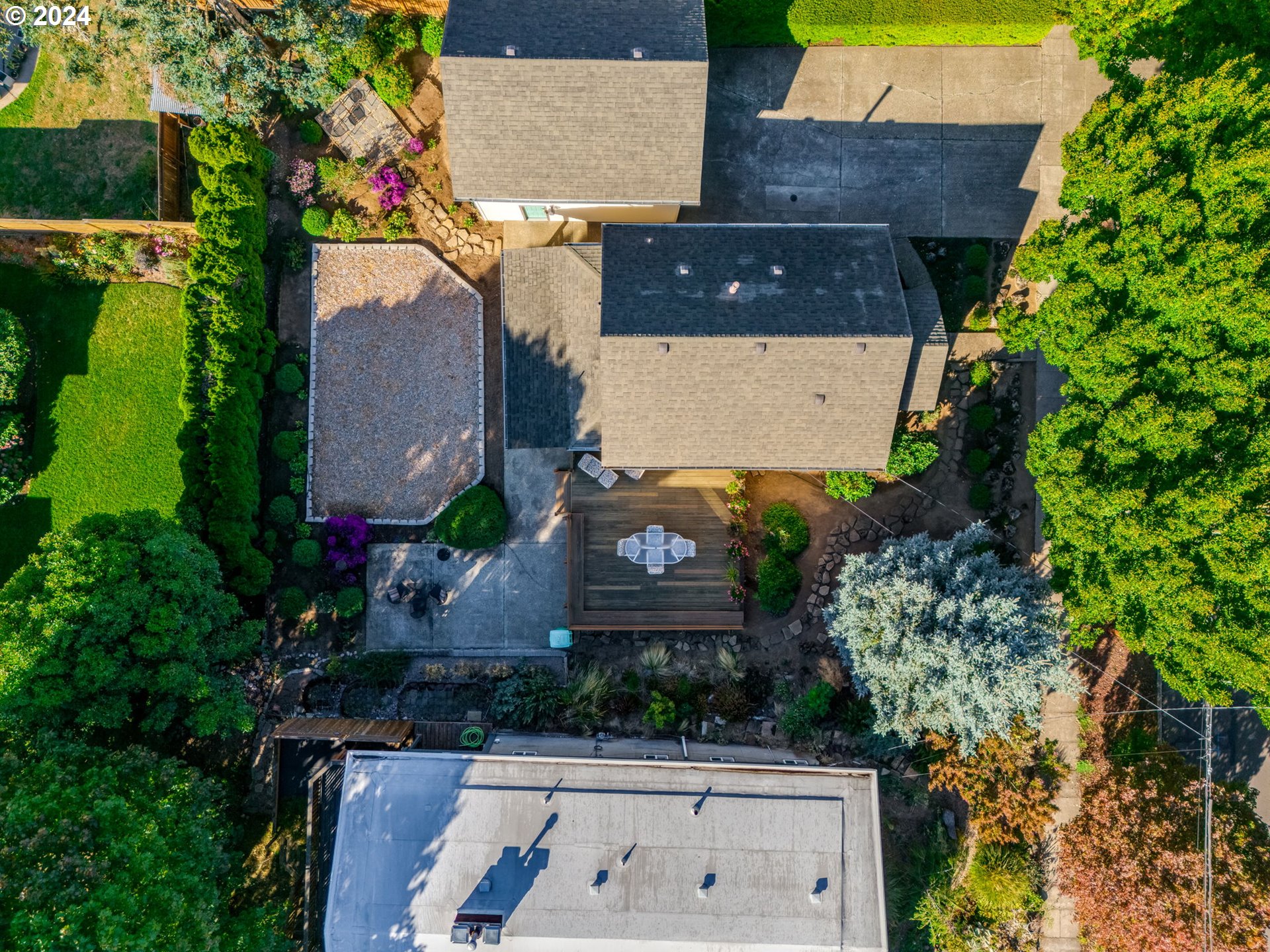 4144 Southeast Ogden Street Portland, OR 97202 - Photo 25 of 27 an aerial view of house with a yard
