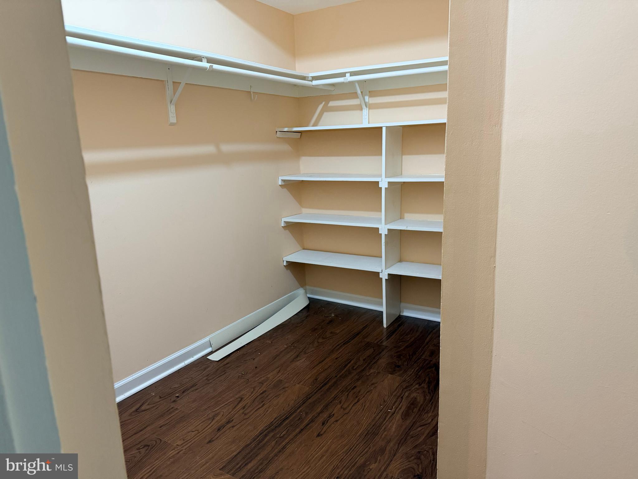 5247 West Running Brook Road, Unit 102 Columbia, MD 21044 - Photo 28 of 28 a view of walk in closet with empty racks