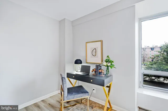 a city view with tall buildings