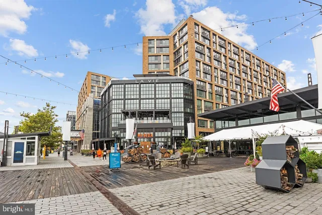 a view of a swimming pool with a lake view