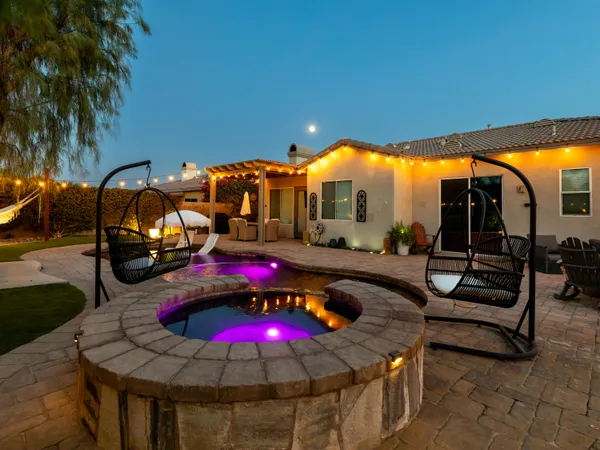 a view of a outdoor space with seating area