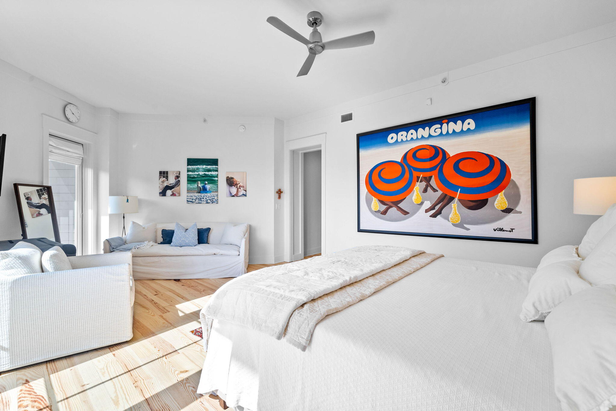 37 Compass Point Way South, Unit 107 Inlet Beach, FL 32461 - Photo 20 of 40 a bedroom with a bed and a couch