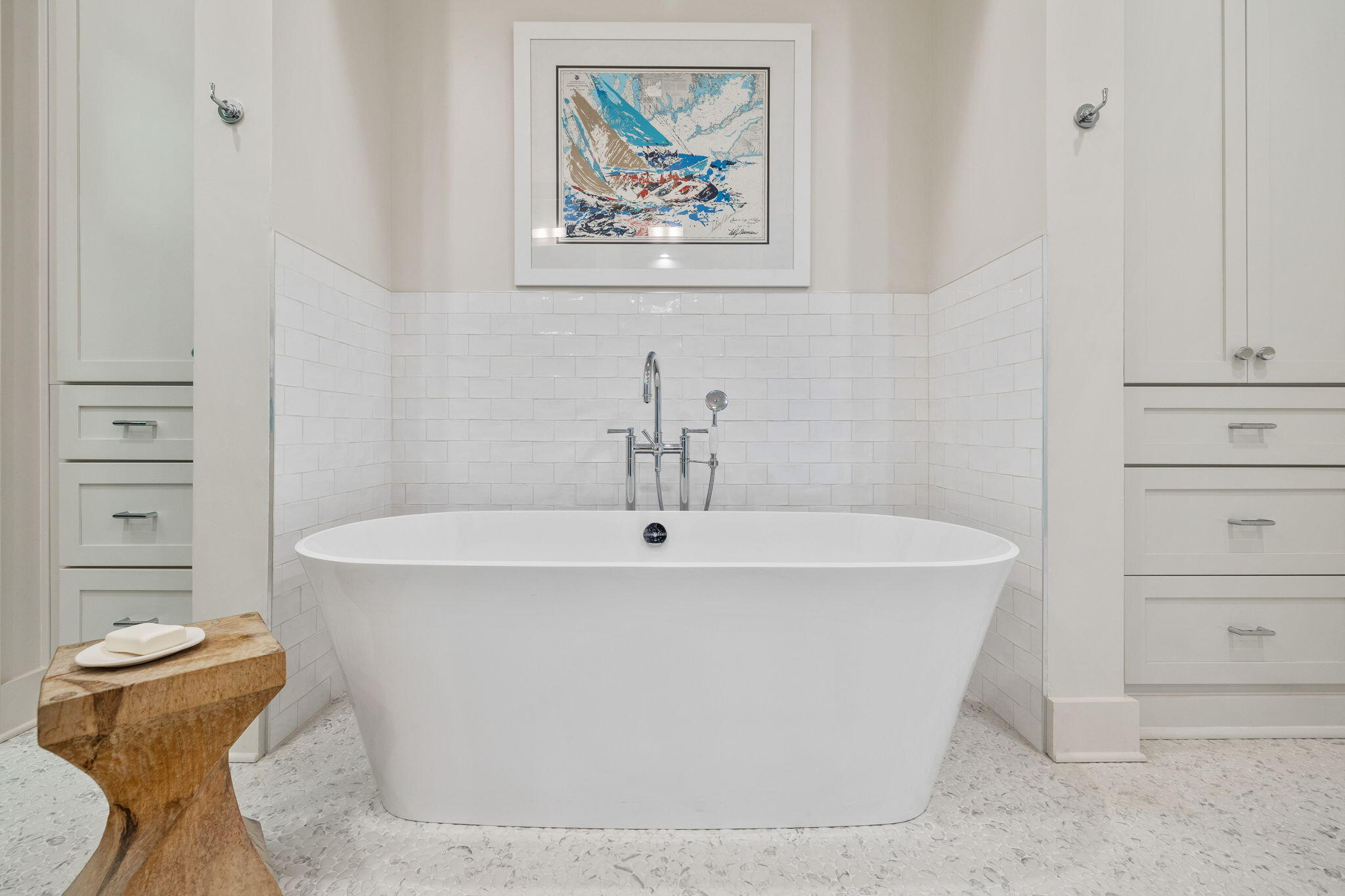 37 Compass Point Way South, Unit 107 Inlet Beach, FL 32461 - Photo 25 of 40 a white bath tub sitting next to a white toilet